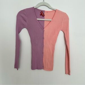 Staud Cargo Colorblock Cardigan